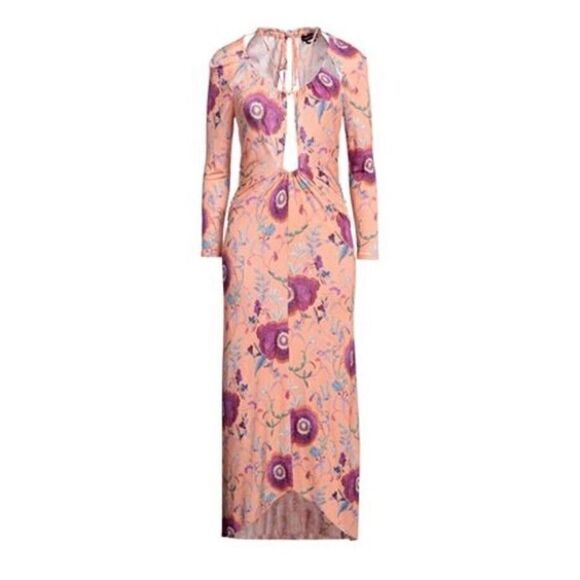 Isabel Marant Jadessi floral halter cutout midi dress sz 38 US 6 $1280 - Picture 6 of 10